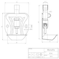 Поилка ниппельная с чашей для поросят до 15 кг 1/2" внутреннее верхнее подключение