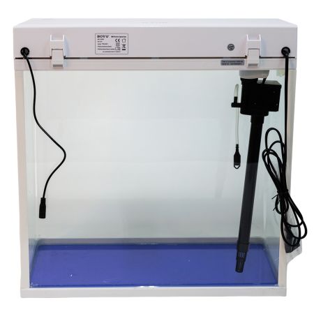 Аквариум Boyu MS-520M 45 л с сенсорным LED светильником и фильтром, белый