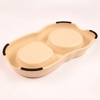 Миска двойная, 26x14.5x3.5 см, 200+250 мл, мартышка Миска двойная, 26x14.5x3.5 см, 200+250 мл, мартышка