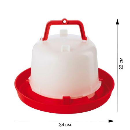 Поилка вакуумная 5 л с ручкой 