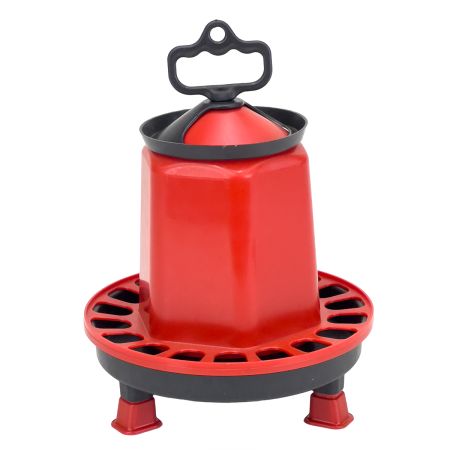 Кормушка бункерная 1,5 кг пластик с разделительной решеткой на ножках