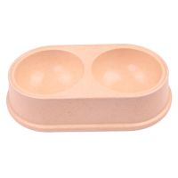 Миска двойная, 26.5x15х5.5 см, 290+290 мл, бежевый Миска двойная, 26.5x15х5.5 см, 290+290 мл, бежевый