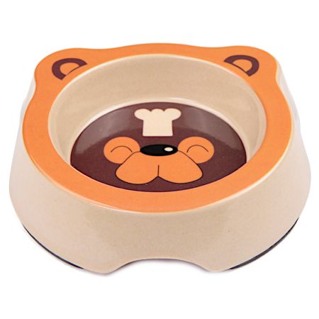 Миска для собак и кошек, 14.5x14.5x3.5 см, 260 мл, оранжевый