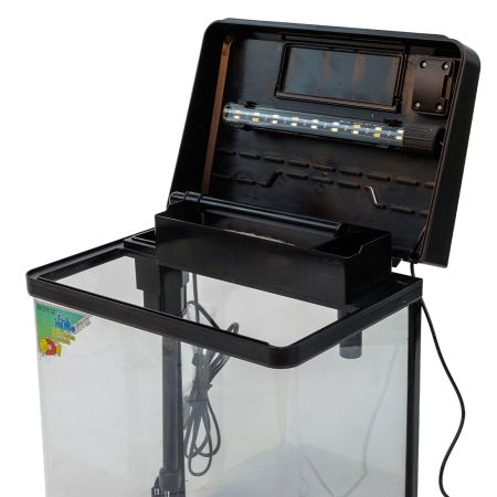 Аквариум Boyu MS-320M 20 л с сенсорным LED светильником и фильтром, черный