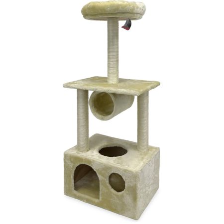 Когтеточка-комплекс 50х35х116 см, бежевый