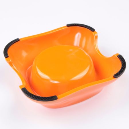 Миска для собак и кошек, 11x14.8x5 см, 150 мл, оранжевый