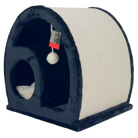 Когтеточка-домик 50х40х50 см, черный Когтеточка-домик 50х40х50 см, черный