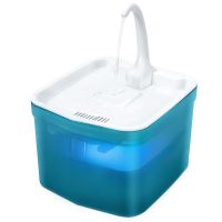 Автопоилка фонтан Petwant PW-111 2 л с подсветкой и краном для кошек и собак, зеленый Автопоилка фонтан Petwant PW-111 2 л с подсветкой и краном для кошек и собак, зеленый