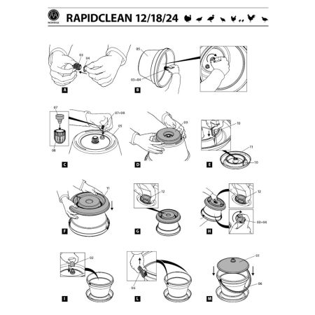 Поилка поплавковая RAPID CLEAN 18 л для кур