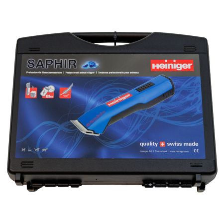 Машинка Heiniger Saphir для стрижки лошадей, КРС, собак и кошек с 2-я аккумуляторами и лезвием #10 1,5 мм