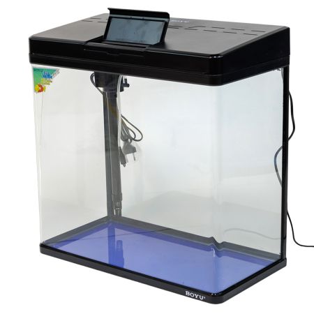 Аквариум Boyu MS-520 45 л с LED светильником и фильтром, черный Аквариум Boyu MS-520 45 л с LED светильником и фильтром, черный