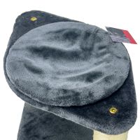 Когтеточка-лежак 3 этажа 46х30х65 см, серый