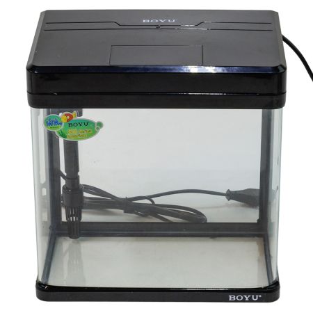 Аквариум Boyu MS-220 7,5 л с LED светильником и фильтром, черный