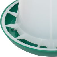 Кормушка бункерная 1 кг пластик с разделительной решеткой зеленая