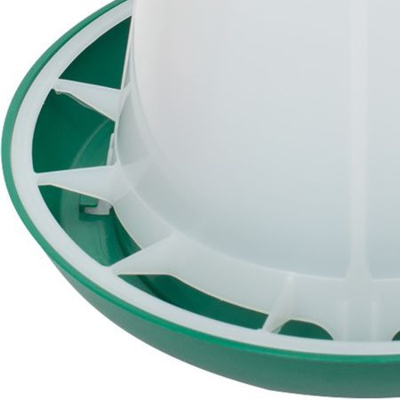 Кормушка бункерная 1 кг пластик с разделительной решеткой зеленая