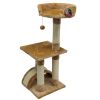 Когтеточка-комплекс 36х36х88 см, бежевый