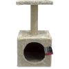 Когтеточка-домик 30х30х57 см, кремовый