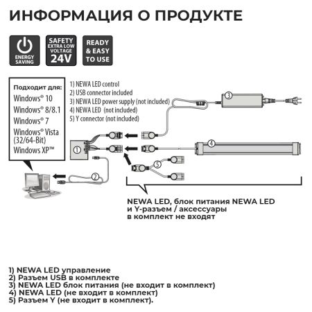 Система контроля для ламп аквариума NEWA LED Control
