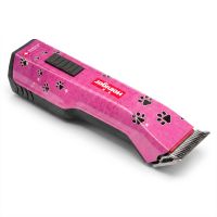 Машинка Heiniger Saphir Pink для стрижки животных, собак, кошек с 2-я аккумуляторами и лезвием #10 1,5 мм "red line"
