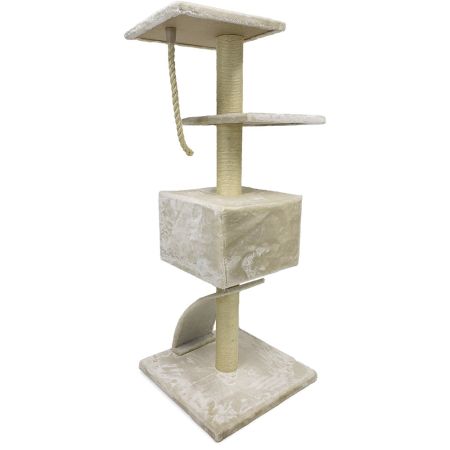 Когтеточка-комплекс 50х50х126 см, кремовый