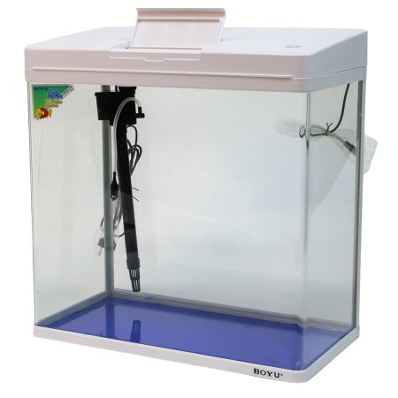 Аквариум Boyu MS-520M 45 л с сенсорным LED светильником и фильтром, белый