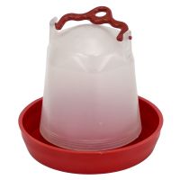 Поилка вакуумная 0,5 л с ручкой для цыплят, кур