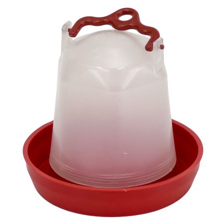 Поилка вакуумная 0,5 л с ручкой для цыплят, кур