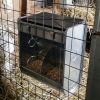 Кормушка бункерная для кроликов 2 секции металл с пластиковой крышкой