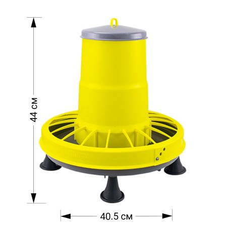 Кормушка бункерная COMPACTA 8.5 кг пластик с разделительной решеткой на ножках