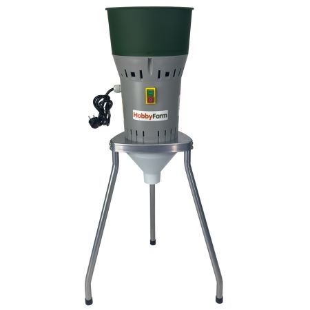 Зернодробилка HobbyFarm EM-25WL, на ножках для измельчения зерна электрическая с функцией мельницы / в комплекте 4 сита