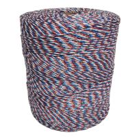 Провод для электропастуха FarmGuard белый с красным и синим 2,5 мм / 1000 м / 3x0,3 мм