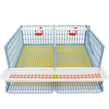 Клетка Comfortplast для перепелов midi с яйцесборником 2 секции, 58x61x46 см, пластиковая