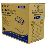 Аквариум Boyu EC-600 панорамный, 66 л, с фильтром и LED-лампой, белый