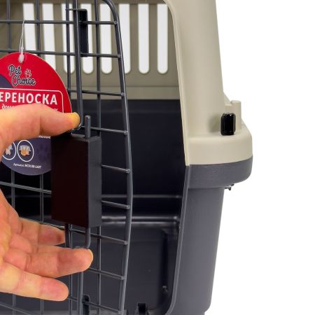 Переноска Safari Range 60х40х40 см для кошек и собак Pet Choice с металлической верхней решеткой