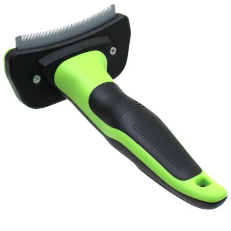 Дешеддер M с дугообразным лезвием 76 мм и с кнопкой самоочистки для вычесывания шерсти животных