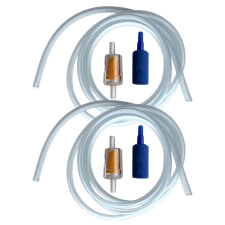 Компрессор аэратор для аквариума Newa Wind NW22 регулируемый на 100-300 л 2х100 л/ч