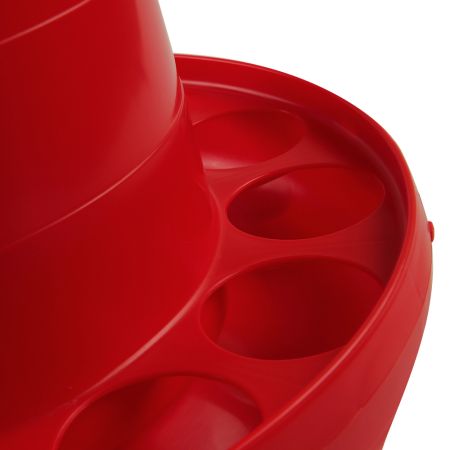 Кормушка бункерная 16 кг пластик с решеткой с круглыми отверстиями на ножках