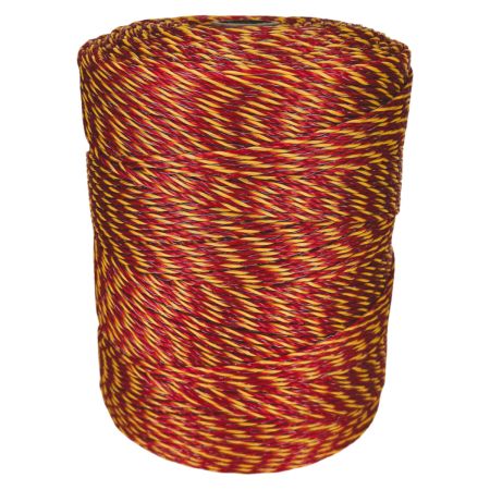 Провод для электропастуха FarmGuard красный с желтым 3 мм / 1000 м / 3x0,2 мм