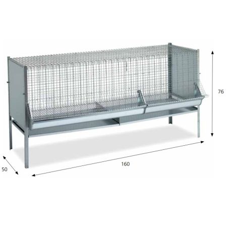 Клетка для цыплят и кур на 15 голов 160 см