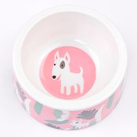 Миска меламиновая для кошек и собак, диаметр 15 см, 350 мл, бультерьер