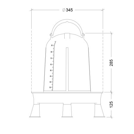 Поилка вакуумная ECO 10 л с ручкой на ножках, 2 шт.