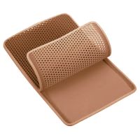 Двухслойный коврик под лоток 55х75 см для кошачьего туалета, коричневый  