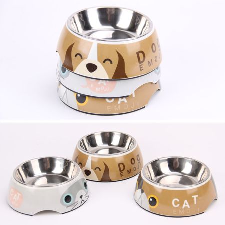 Миска со съемной чашей для собак и кошек, 17.5х17.5х6 см, 340 мл, DOG