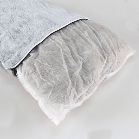 Лежак подушка Pet Choice для собак, 100х73х15 см, со съемным чехлом на молнии, серый