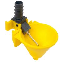 Поилка чашечная Ø52 мм, пластик с креплением на сетку