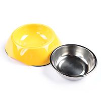 Миска для собак и кошек, 11x16x4.8 см, 180 мл, желтый