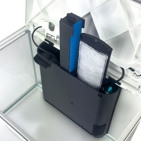 Аквариум Newa Mirabello MIR 30 LED, 30 л, с фильтром, нагревателем и освещением рассвет-закат, белый NEW VERSION