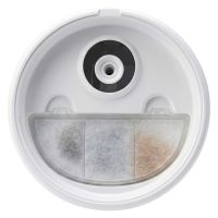 Автопоилка фонтан Petzengo PW9-L 2.5 л, с подсветкой, для кошек и собак, белая