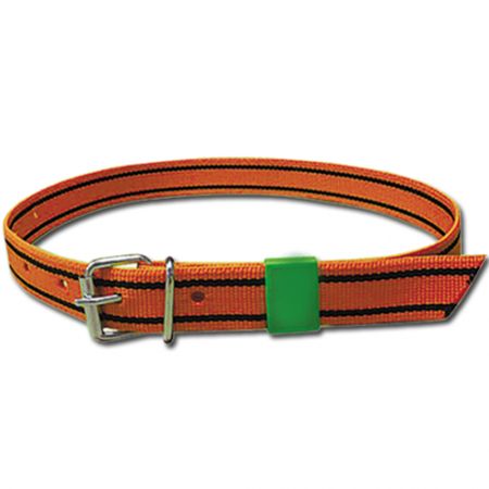 Маркировочный ошейник КРС оранжевый с пряжкой 140 см