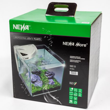 Аквариум Newa More NMO 50W Daylight LED 45 л с фильтром, нагревателем и освещением рассвет-закат, белый NEW VERSION Аквариум Newa More NMO 50W Daylight LED 45 л с фильтром, нагревателем и освещением рассвет-закат, белый NEW VERSION